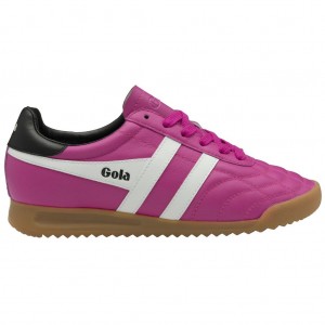 Gola Classics Stadium Sneakers Rosa Hvite Svarte Norge | UDMYWI-634