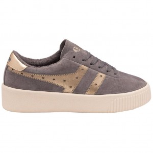 Gola Classics Super Court Metallic Sneakers Gull Norge | GHZJLB-670