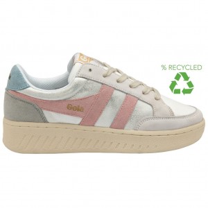 Gola Classics Superslam Blaze Sneakers Hvite Rosa Norge | OMUNXH-563