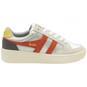 Gola Classics Superslam Blaze Sneakers Sølv Korall Norge | UNCTQX-291