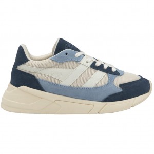 Gola Classics Tempest Sneakers Hvite Blå Norge | DIAVCJ-073