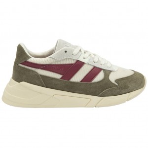 Gola Classics Tempest Sneakers Hvite Khaki Norge | UITHDN-598