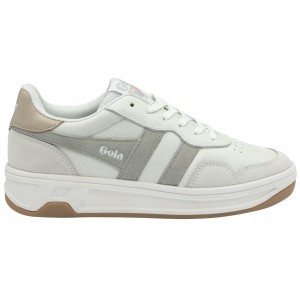 Gola Classics Topspin Sneakers Hvite Lyse Grå Norge | OIPWKJ-267