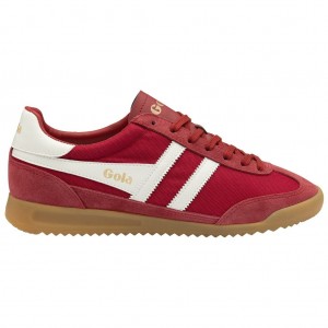 Gola Classics Tornado Sneakers Dyp Rød Hvite Norge | WISHDF-490