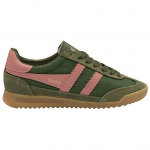 Gola Classics Tornado Sneakers Grønn Korall Rosa Norge | MHSFEN-135