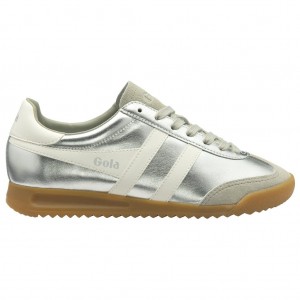 Gola Classics Torpedo Glimmer Sneakers Sølv Hvite Norge | RAYUKF-381