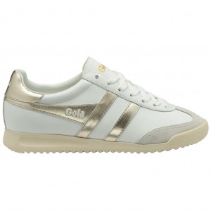 Gola Classics Torpedo Mirror Sneakers Hvite Gull Hvite Norge | SUEPVX-936