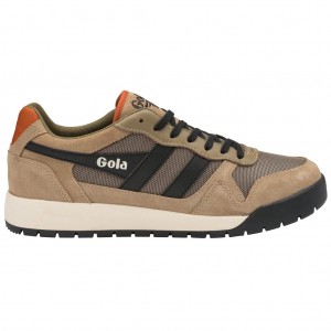 Gola Classics Trek Low Sneakers Svarte Oransje Norge | JKOXWI-964