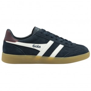Gola Classics Viper Sneakers Marineblå Hvite Burgunder Norge | UHDORE-245