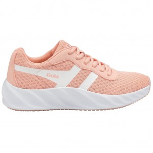 Gola Performance Draken Sneakers Rosa Hvite Norge | WRJGCB-501