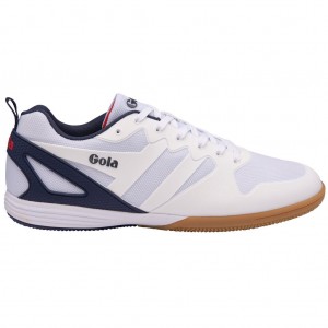 Gola Performance Echo TX Sneakers Hvite Marineblå Rød Norge | ORUCWK-639