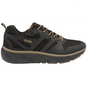 Gola Performance Thunder Sneakers Svarte Khaki Norge | QBCSGZ-048