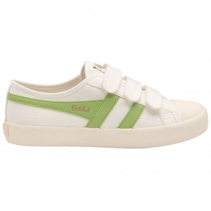 Gola Vegan Classics Coaster Strap Sneakers Hvite Grønn Norge | EUBJZI-602