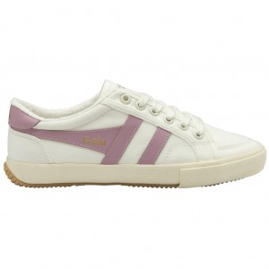 Gola Vegan Classics Stratus Plimsoll Sneakers Hvite Norge | XSQMAC-425