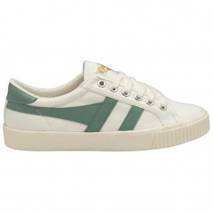 Gola Vegan Classics Tennis Mark Cox Sneakers Hvite Grønn Norge | NFPJZR-987