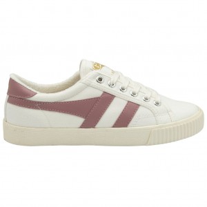 Gola Vegan Classics Tennis Mark Cox Sneakers Hvite Rosa Norge | UJFEVS-253