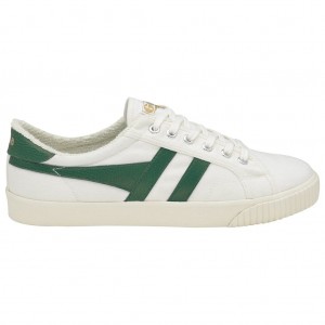 Gola Vegan Classics Tennis Mark Cox Sneakers Hvite Mørke Grønn Norge | UNRWCS-730