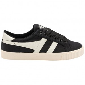 Gola Vegan Classics Tennis Mark Cox Sneakers Svarte Hvite Norge | IZXSDT-594