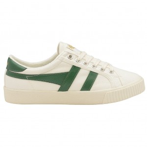 Gola Vegan Classics Tennis Mark Cox Sneakers Hvite Mørke Grønn Norge | ZHQLRW-369