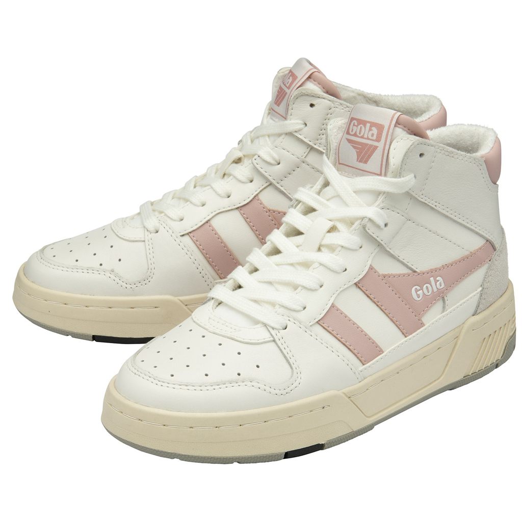 Gola Classics Allcourt High Sneakers Hvite Rosa Norge | BCZMVY-392