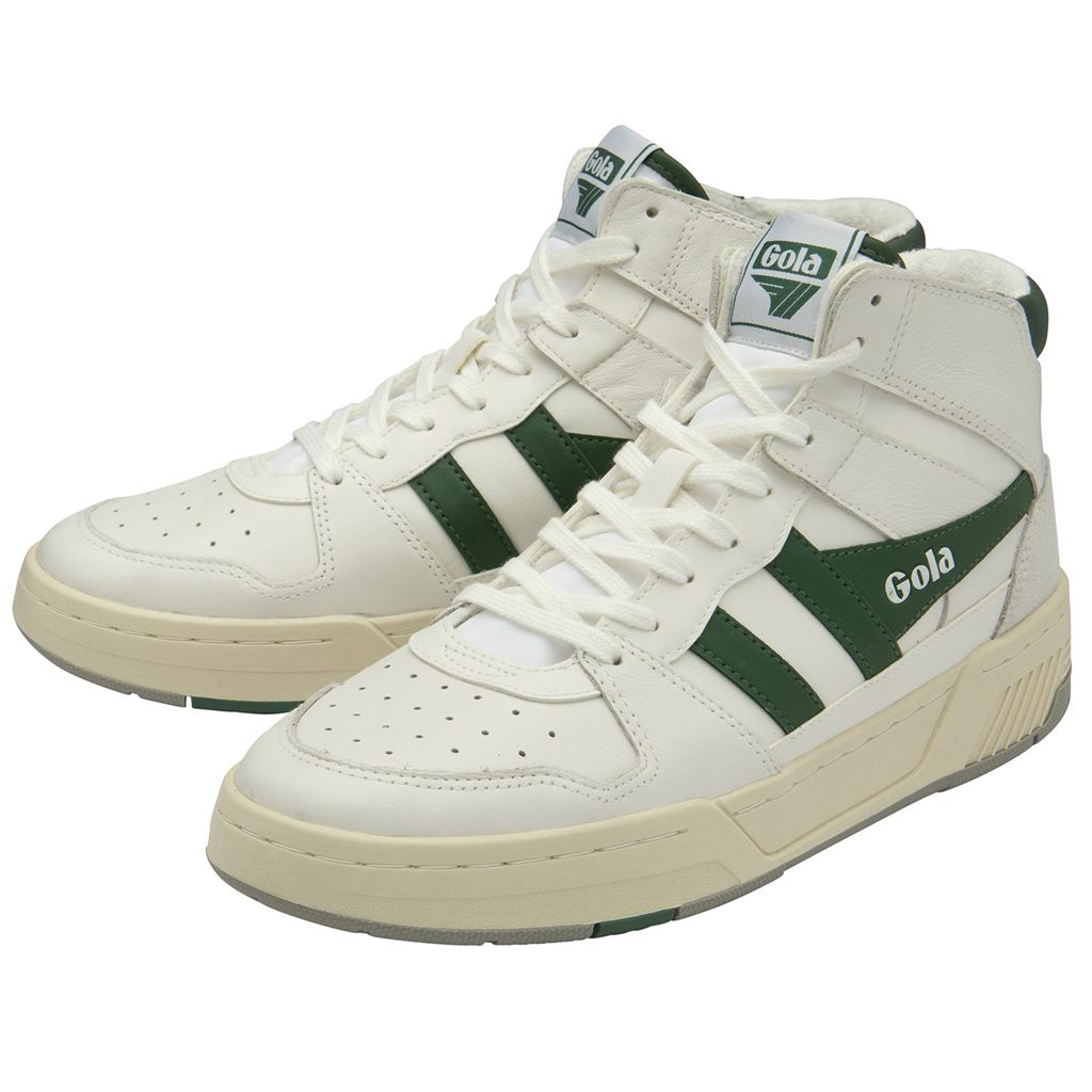 Gola Classics Allcourt High Sneakers Hvite Grønn Norge | HDWVGO-360