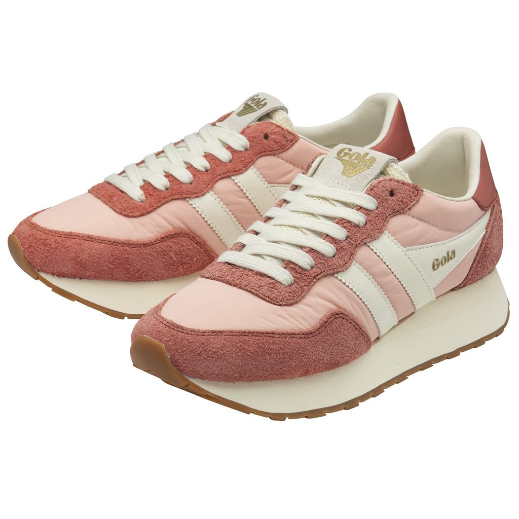 Gola Classics Arizona Sneakers Rosa Hvite Norge | HWULDK-892