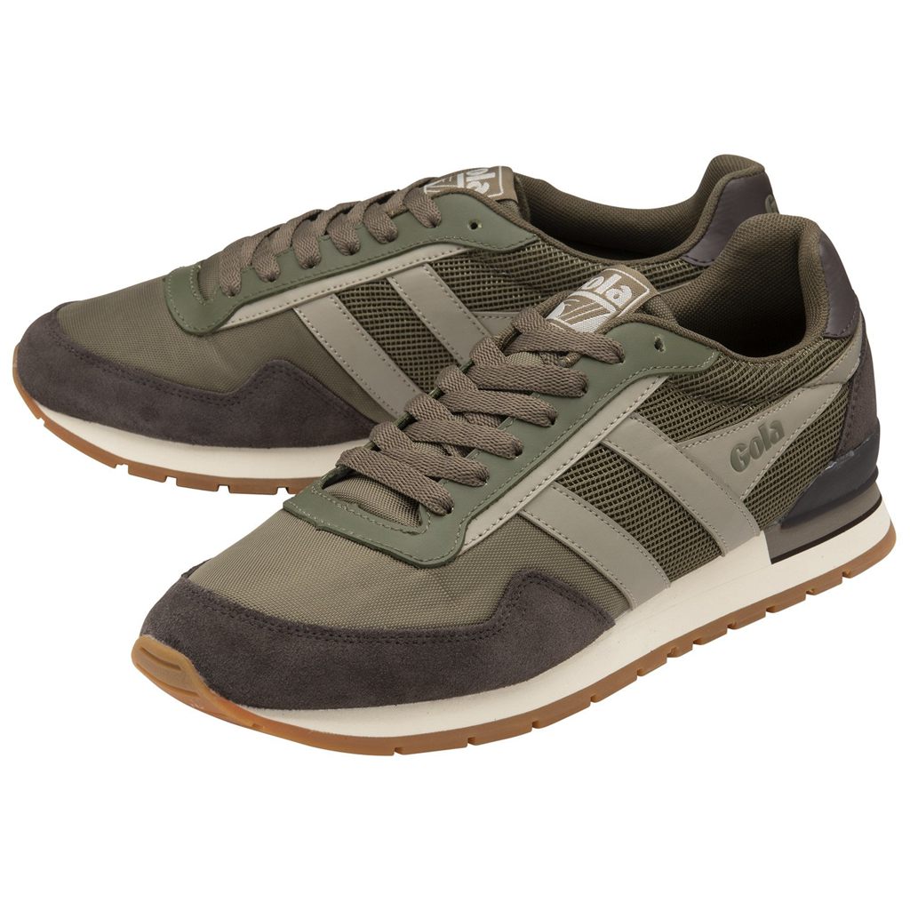 Gola Classics Atlanta Sneakers Khaki Mørke Brune Norge | WKHYMQ-839