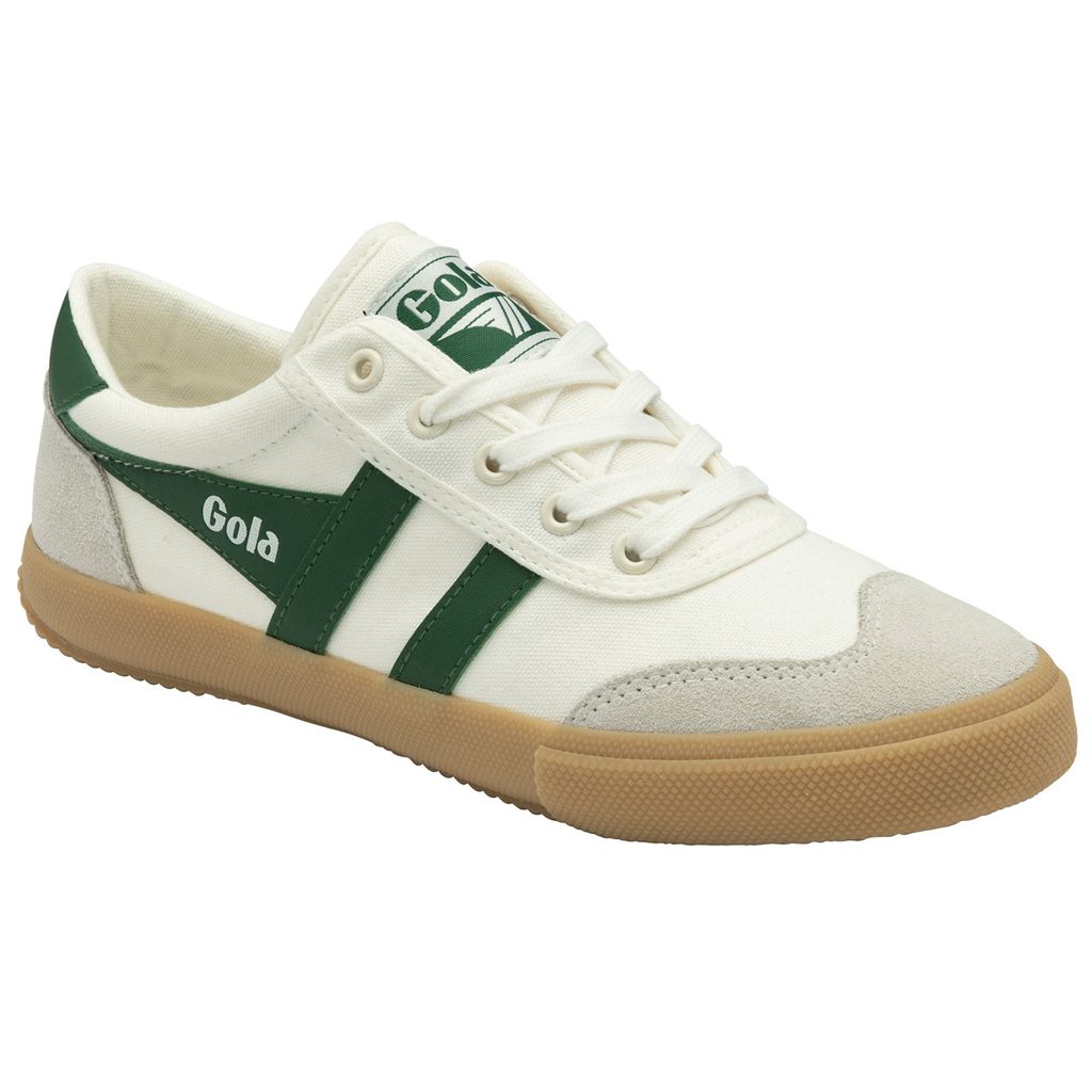 Gola Classics Badminton Plimsoll Sneakers Hvite Grønn Norge | USNXJV-416