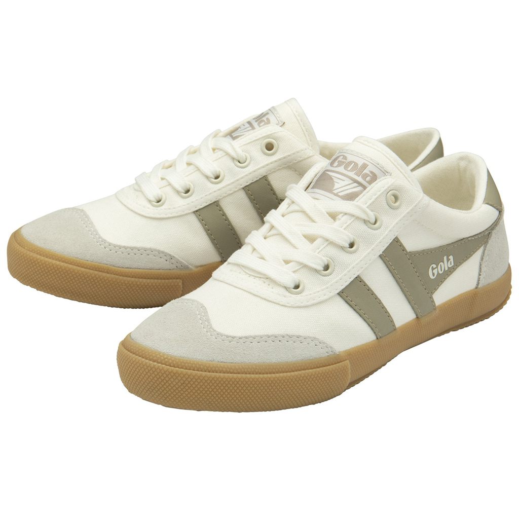 Gola Classics Badminton Plimsoll Sneakers Hvite Grå Norge | JWROYX-706