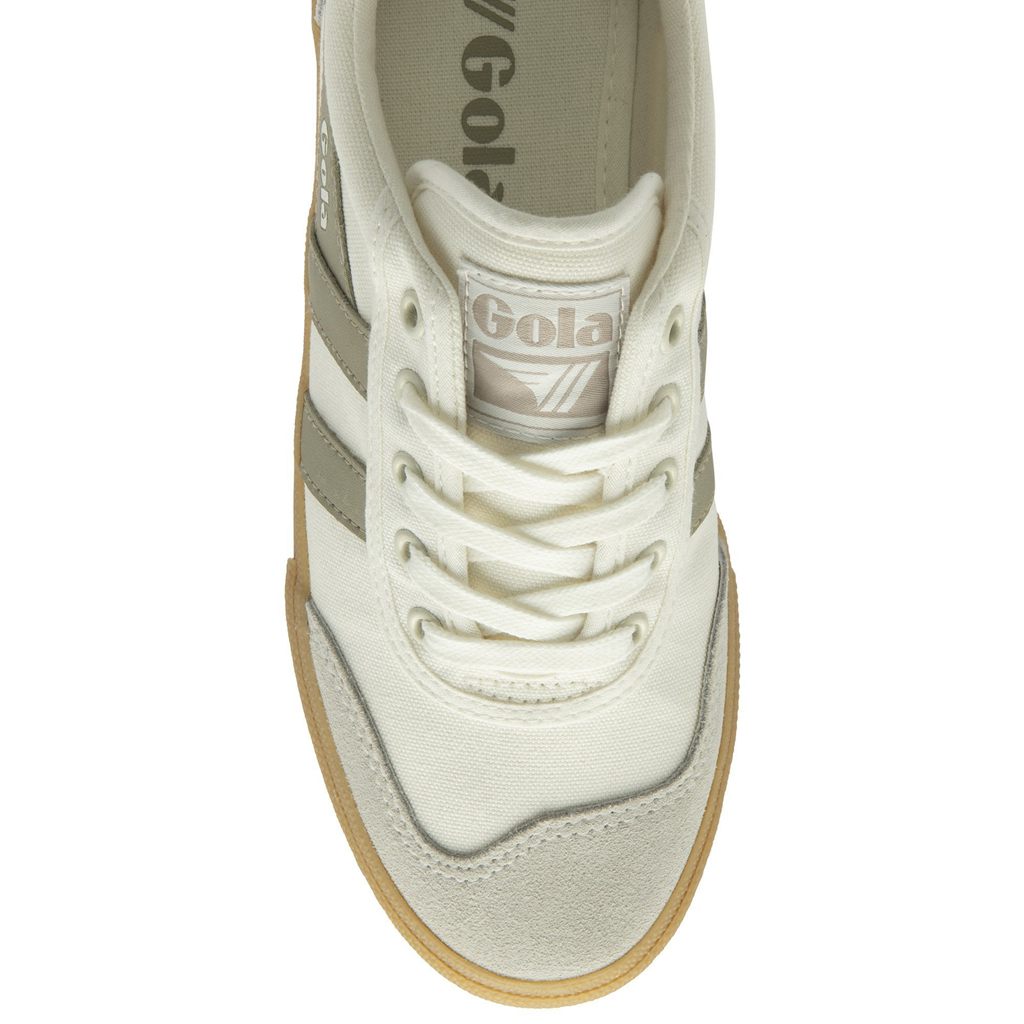 Gola Classics Badminton Plimsoll Sneakers Hvite Grå Norge | JWROYX-706