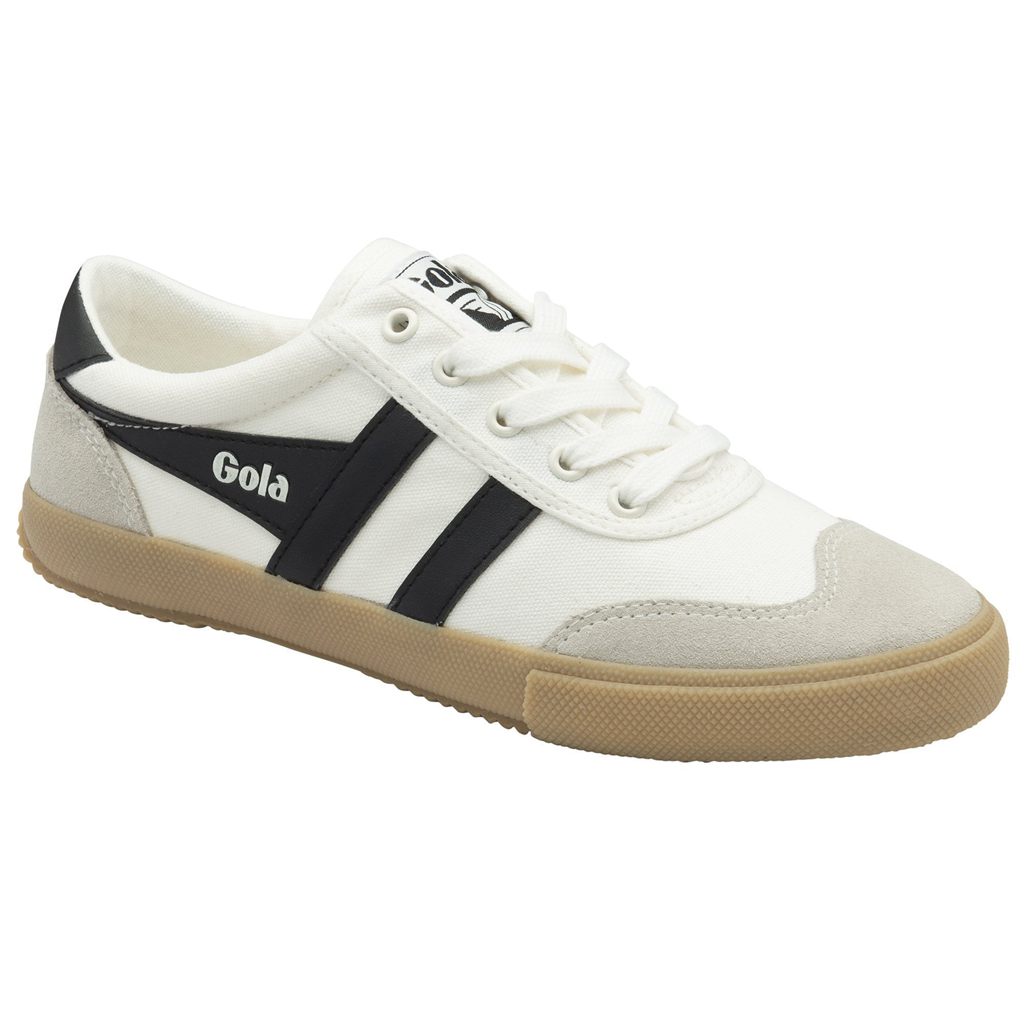 Gola Classics Badminton Plimsoll Sneakers Hvite Svarte Norge | QDUETS-725