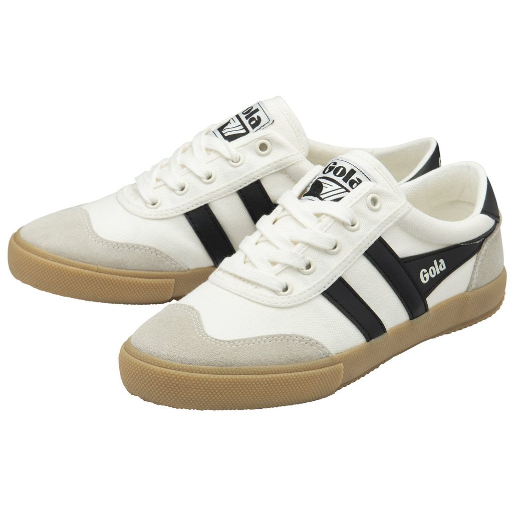Gola Classics Badminton Plimsoll Sneakers Hvite Svarte Norge | QDUETS-725