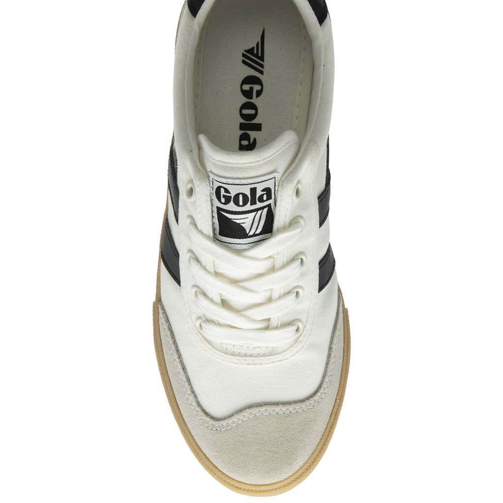 Gola Classics Badminton Plimsoll Sneakers Hvite Svarte Norge | QDUETS-725
