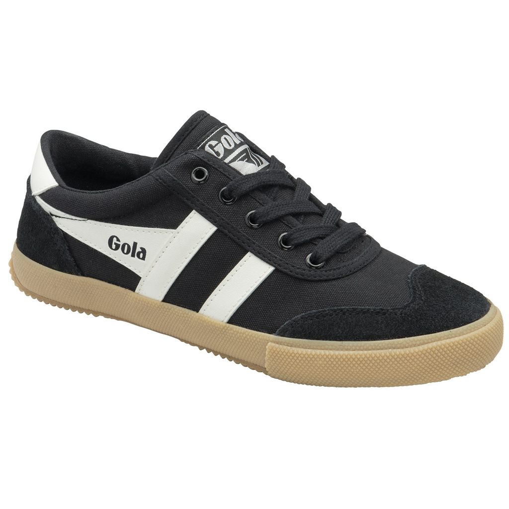 Gola Classics Badminton Plimsoll Sneakers Svarte Hvite Norge | PJACSD-478
