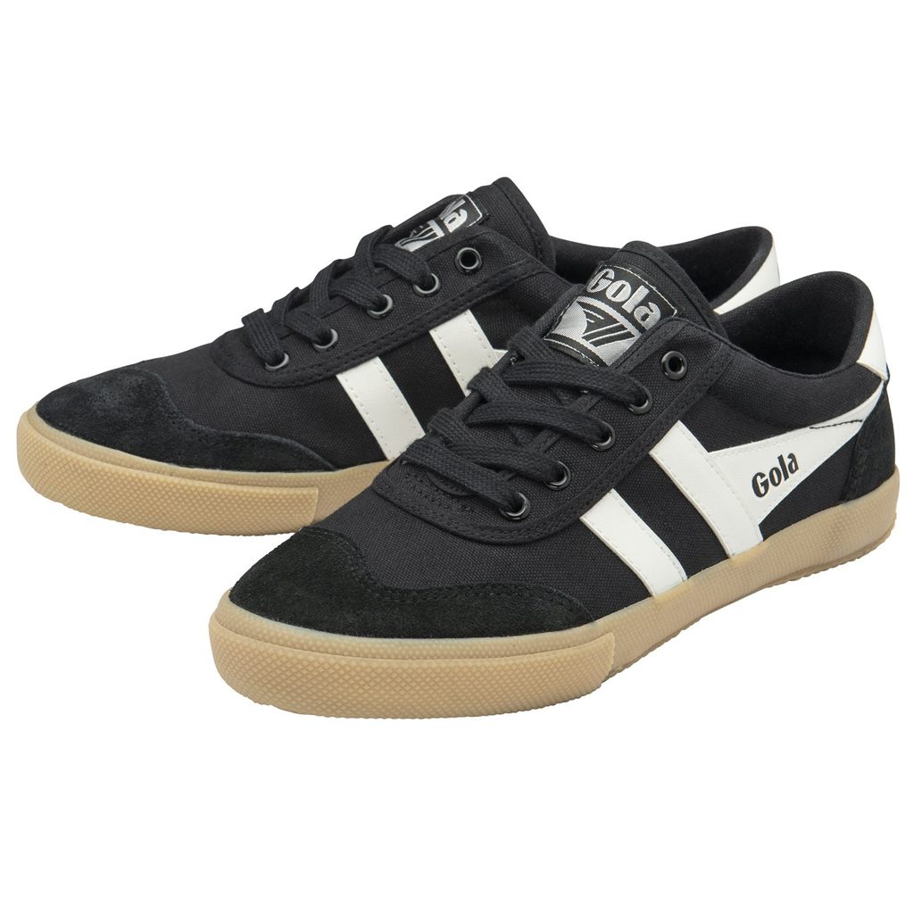 Gola Classics Badminton Plimsoll Sneakers Svarte Hvite Norge | PJACSD-478