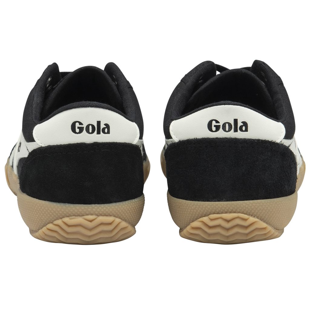 Gola Classics Badminton Plimsoll Sneakers Svarte Hvite Norge | PJACSD-478
