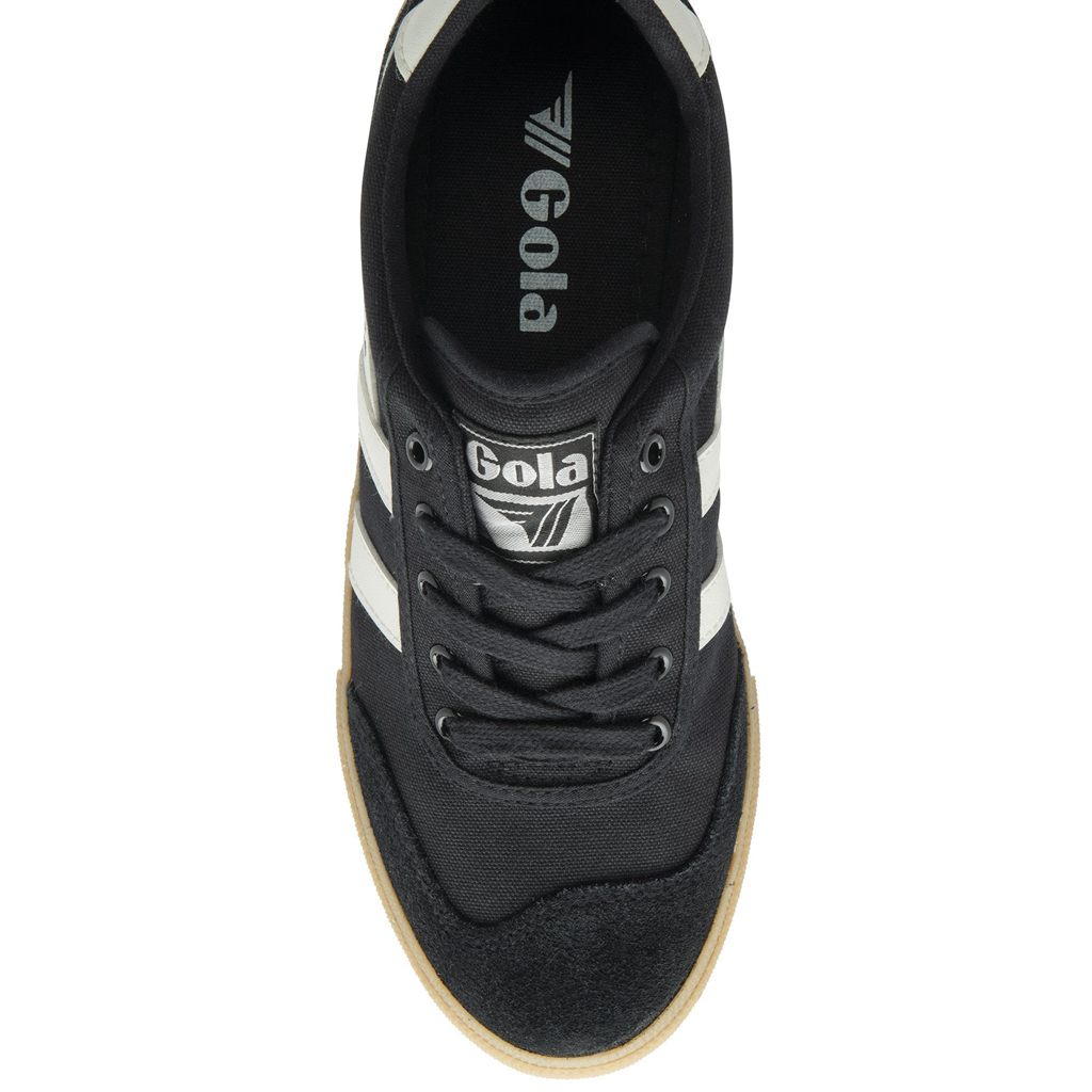 Gola Classics Badminton Plimsoll Sneakers Svarte Hvite Norge | PJACSD-478