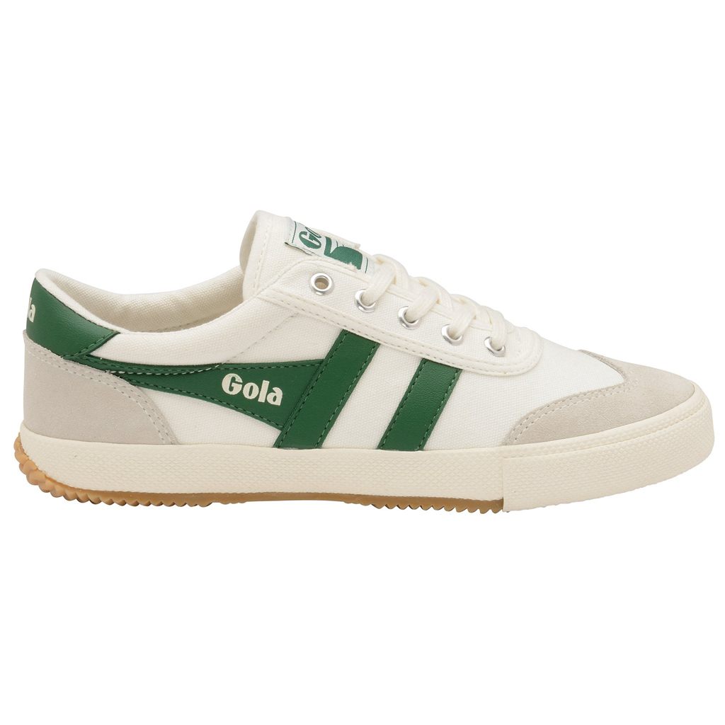 Gola Classics Badminton Plimsoll Sneakers Hvite Grønn Norge | SJKHYR-324