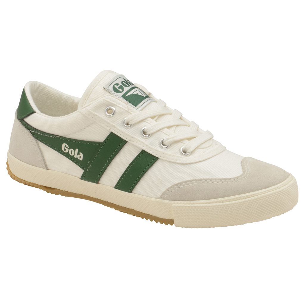Gola Classics Badminton Plimsoll Sneakers Hvite Grønn Norge | SJKHYR-324
