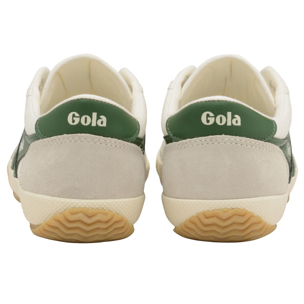 Gola Classics Badminton Plimsoll Sneakers Hvite Grønn Norge | SJKHYR-324