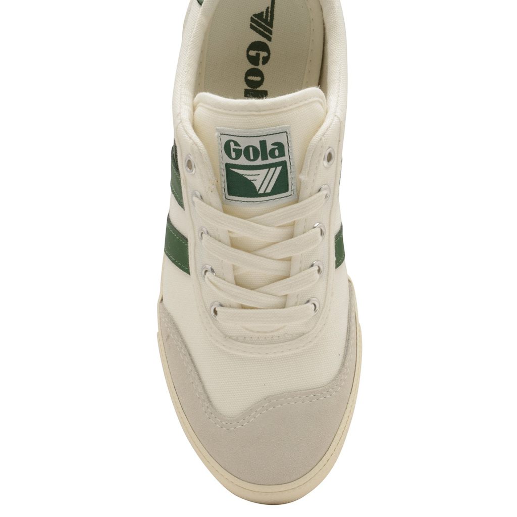 Gola Classics Badminton Plimsoll Sneakers Hvite Grønn Norge | SJKHYR-324
