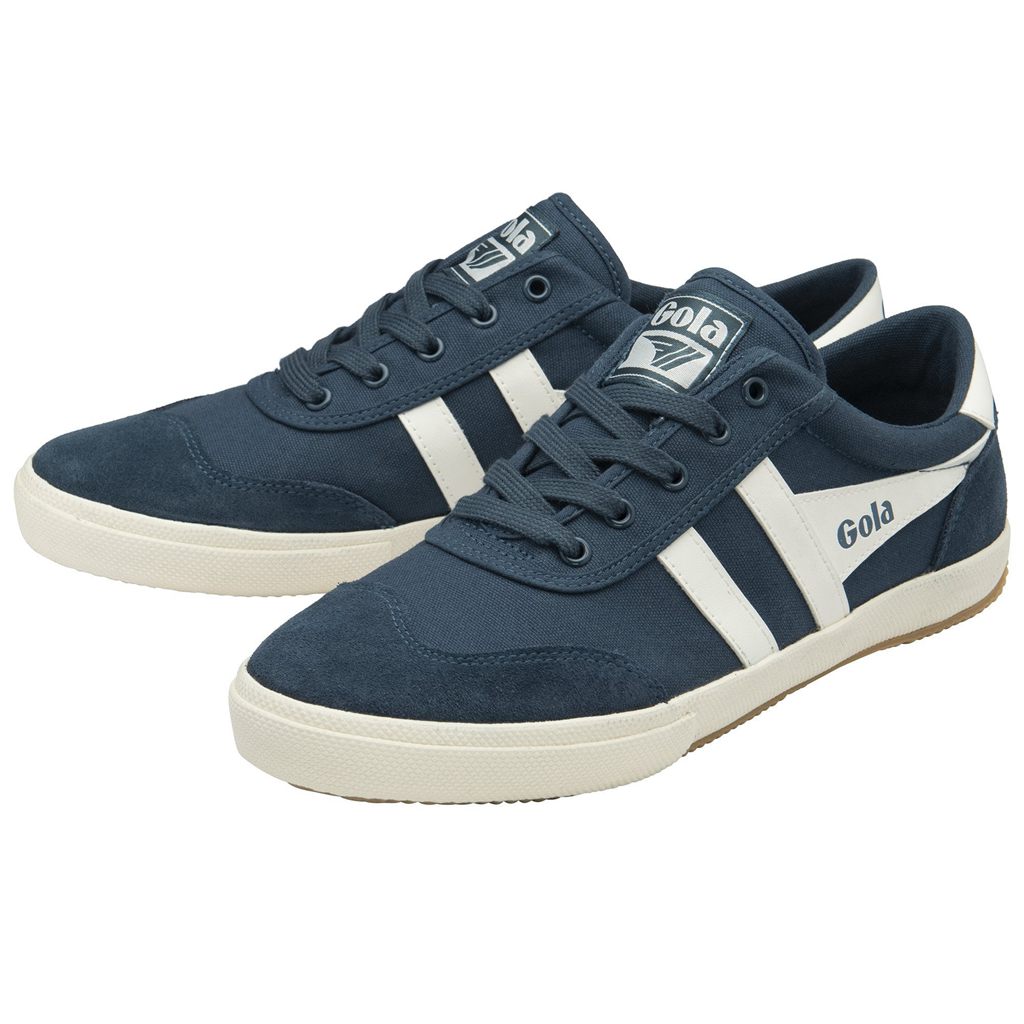 Gola Classics Badminton Plimsoll Sneakers Blå Hvite Norge | ELYMHQ-560