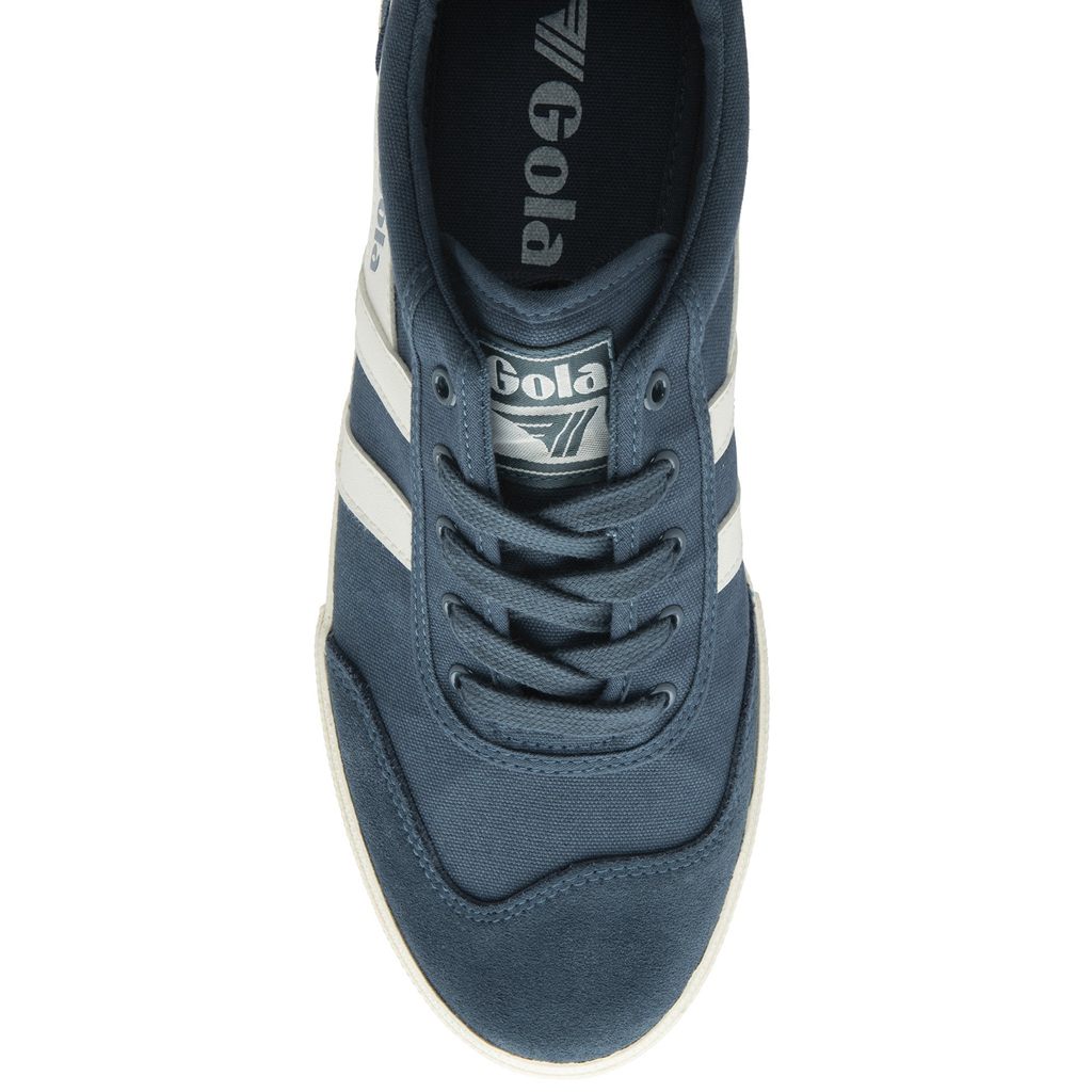 Gola Classics Badminton Plimsoll Sneakers Blå Hvite Norge | ELYMHQ-560