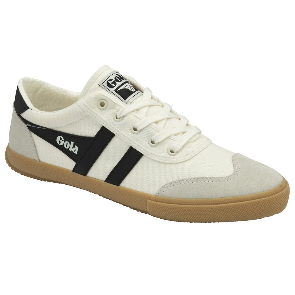 Gola Classics Badminton Plimsoll Sneakers Hvite Svarte Norge | XLWSAC-836