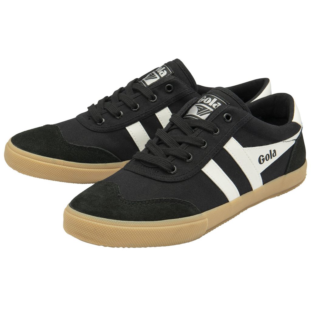 Gola Classics Badminton Plimsoll Sneakers Svarte Hvite Norge | YAGEUH-903