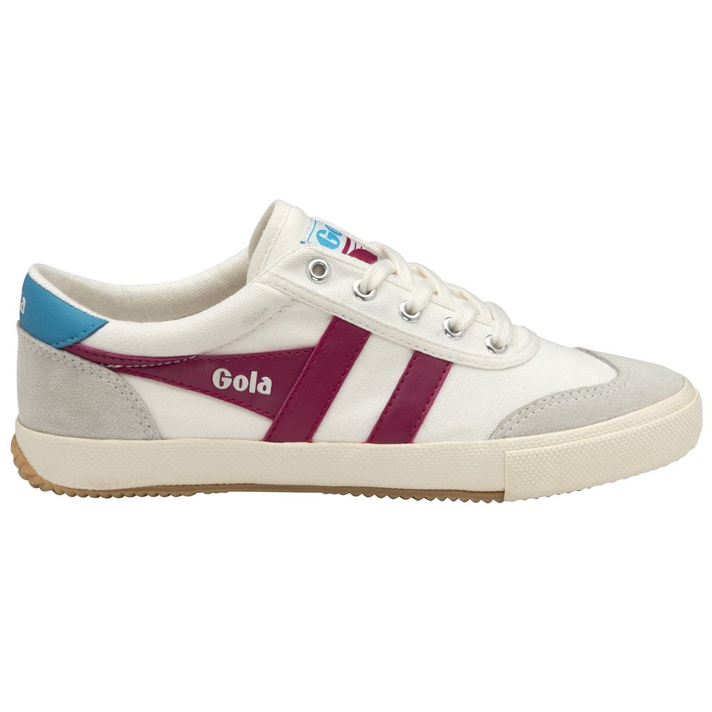 Gola Classics Badminton Sneakers Hvite Fuchsia Norge | VHCPTY-458