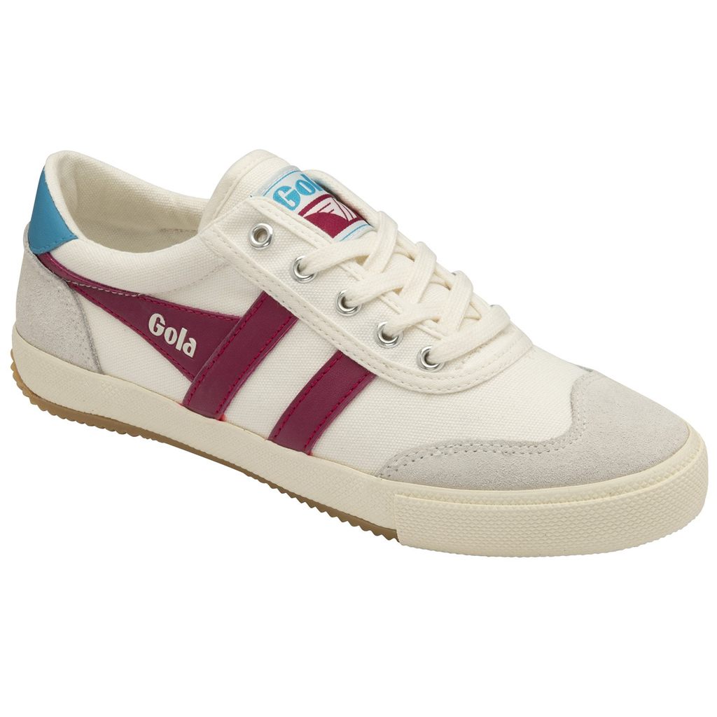 Gola Classics Badminton Sneakers Hvite Fuchsia Norge | VHCPTY-458