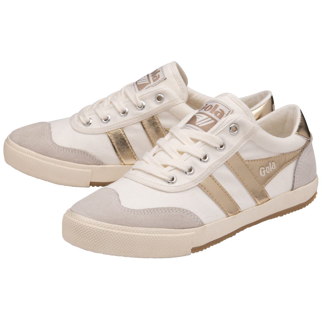 Gola Classics Badminton Sneakers Hvite Gull Norge | HOMFYQ-578
