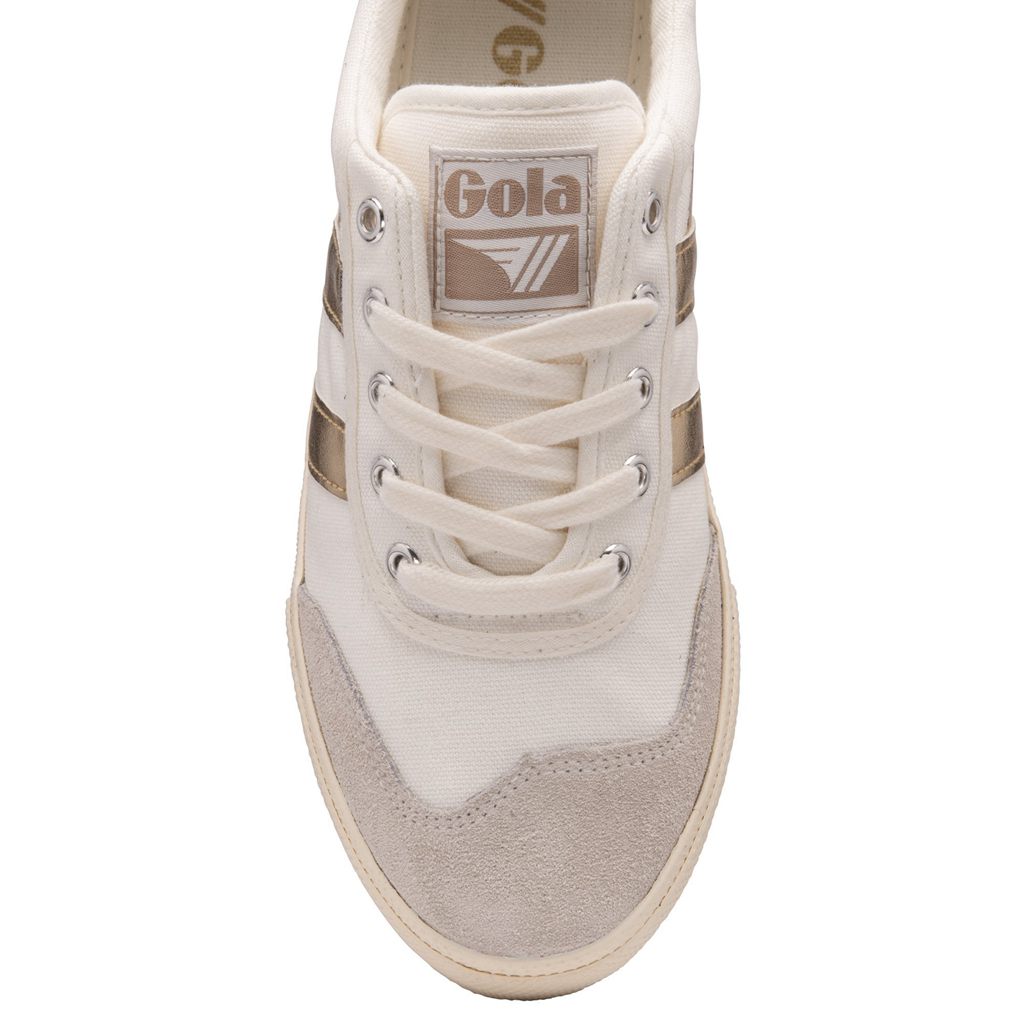 Gola Classics Badminton Sneakers Hvite Gull Norge | HOMFYQ-578