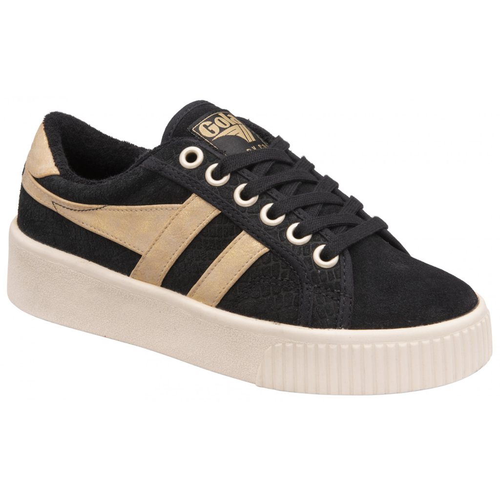 Gola Classics Baseline Mark Cox Mirror Shoes Svarte Gull Norge | EDLAWO-932